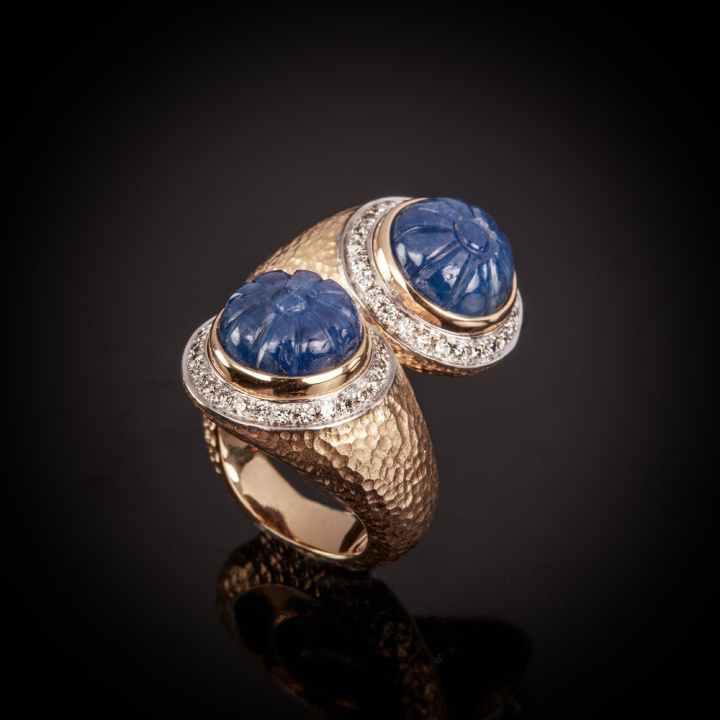 Matilde, Coloured gem and diamond ring